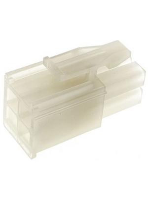 TE Connectivity - 172338-1 - Pin housing Pitch4.14 mm Poles 2 x 2 Double row / Free hanging/cable mount / straight / accepts male or female contacts MATE-N-LOK Mini Universal, 172338-1, TE Connectivity