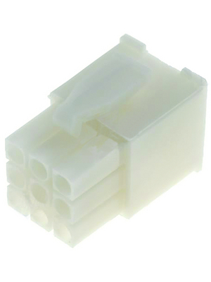 TE Connectivity - 172340-1 - Pin housing Pitch4.14 mm Poles 3 x 3 Multi row / Free hanging/cable mount / straight / accepts male or female contacts MATE-N-LOK Mini Universal, 172340-1, TE Connectivity