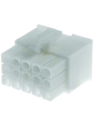 TE Connectivity - 172342-1 - Pin housing Pitch4.14 mm Poles 3 x 5 Multi row / Free hanging/cable mount / straight / accepts male or female contacts MATE-N-LOK Mini Universal, 172342-1, TE Connectivity
