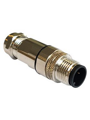 Bulgin - PXMBNI12FIM12ASCPG7 - Cable plug M12 Poles 12, PXMBNI12FIM12ASCPG7, Bulgin