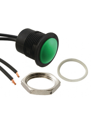 Apem - IAR3F1300 - Push-button Switch Momentary function green, IAR3F1300, Apem
