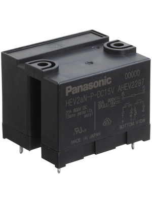 Panasonic - HEV2AN-P-DC12V. - PCB power relay 12 VDC 1920 mW, HEV2AN-P-DC12V., Panasonic
