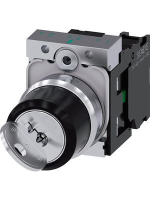 Siemens - 3SU1150-4BF11-1BA0 - Key-operated Switch complete, RONIS SB30, 3SU1150-4BF11-1BA0, Siemens