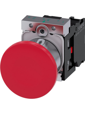Siemens - 3SU1150-1BA20-1CA0 - SIRIUS ACT Mushroom Push-Button complete Metal, glossy, red, 3SU1150-1BA20-1CA0, Siemens