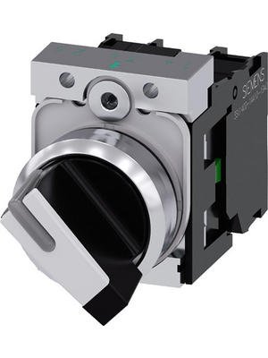 Siemens - 3SU1150-2BF60-1MA0 - SIRIUS ACT Toggle Switch complete Metal, glossy, white, 3SU1150-2BF60-1MA0, Siemens