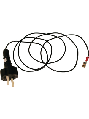 Eurostat - 30-552-6005 - Earth cable 10 mm female / Schuko plug 1.5 m, 30-552-6005, Eurostat