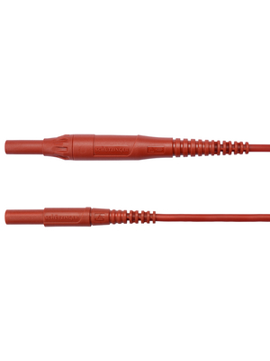 Schtzinger - MSFK B441 / 1 / 100 / RT - Fused Safety test lead ? 4 mm red 100 cm 1 mm2 CAT IV, MSFK B441 / 1 / 100 / RT, Schtzinger
