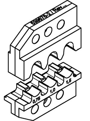 TE Connectivity - 539678-2 - Crimping dies, 539678-2, TE Connectivity