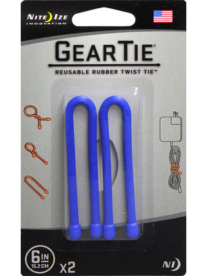 Nite Ize - GEAR TIE 6- BLUE - Gear Tie 6" Blue, GEAR TIE 6- BLUE, Nite Ize