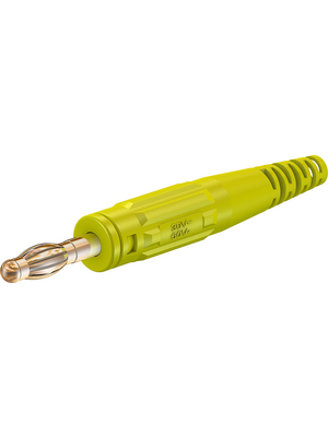 Staeubli Electrical Connectors - L409 YELLOW - Plug ? 4 mm yellow CAT I N/A, L409 YELLOW, St?ubli Electrical Connectors