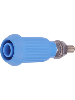 Staeubli Electrical Connectors - XUB-G BLUE - Safety socket ? 4 mm blue CAT II N/A, XUB-G BLUE, St?ubli Electrical Connectors