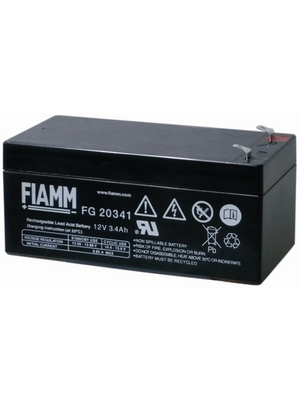 Fiamm - FG20341 - Lead-acid battery 12 V 3.4 Ah, FG20341, Fiamm