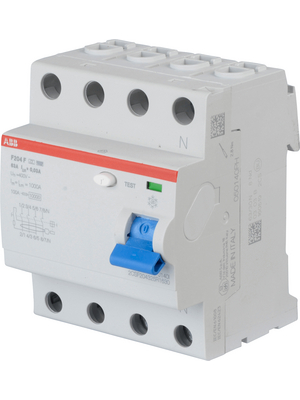 ABB - F204 F-63/0,03 - RCD circuit breaker 63 A 30 mA 3 + N, F204 F-63/0,03, ABB