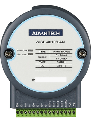 Advantech - WISE-4010/LAN - Ethernet I/O Module, IEEE 802.3u, Fast Ethernet (10/100 Mbit/s), WISE-4010/LAN, Advantech