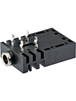 Amphenol - ACJM-NH35 - Jack socket panel-mount, 3.5 mm black 2P, ACJM-NH35, Amphenol