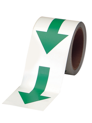 Brady - 090973 - Photoluminescent tape green on white 50 mmx4.5 m, 090973, Brady