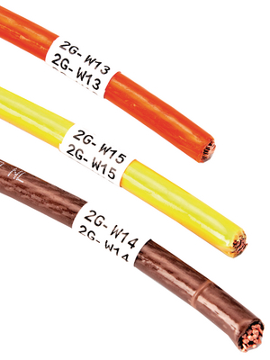 Brady - M21-375-499 - Nylon labelling tapes BMP?21 4.80 m 9.53 mm black on white, M21-375-499, Brady