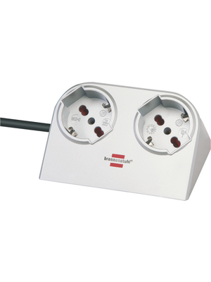 Brennenstuhl - 1153545 - Desktop outlet strip, 2xIT, 1.8 m, Italian plug, 1153545, Brennenstuhl