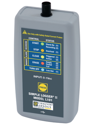 Chauvin Arnoux - L101 - Data logger Channels=1 Current USB, L101, Chauvin Arnoux