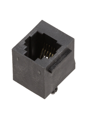 Encitech Connectors - RJJU-66-1401-E1V-088 - Modular Jack with Panel Stop 6/6, RJJU-66-1401-E1V-088, Encitech Connectors