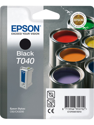 Epson - C13T04014010 - Ink T040 black, C13T04014010, Epson
