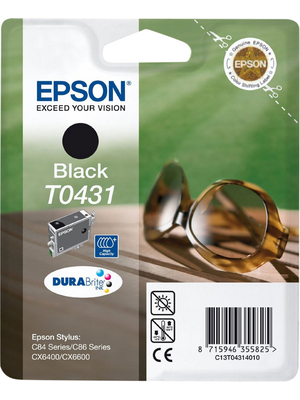 Epson - C13T043140 - Ink T0431 black, C13T043140, Epson