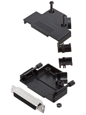 Encitech Connectors - D45PK-P-25-HDS44-K - D-Sub HD connector kit 44P, D45PK-P-25-HDS44-K, Encitech Connectors