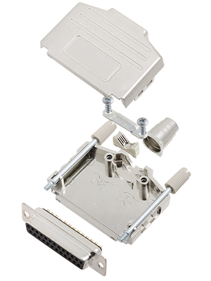 Encitech Connectors - DPPK25-M-DMS-K - D-Sub socket kit 25P, DPPK25-M-DMS-K, Encitech Connectors