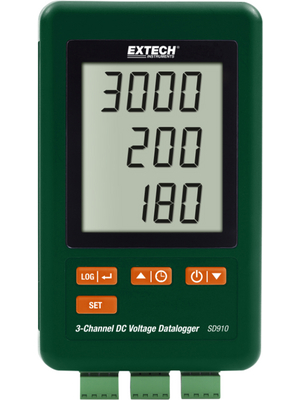 Extech Instruments - SD910 - Data logger Channels=3 Voltage, SD910, Extech Instruments