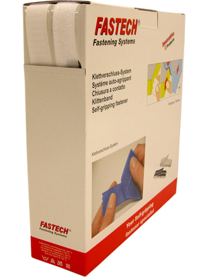 Fastech - B25-SKL000025 - Self-adhesive hook-and-loop fasteners white 25.0 m x25 mm, B25-SKL000025, Fastech