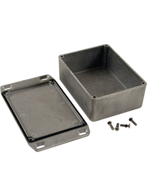 Hammond - 1590WSFL - Metal enclosure, Natural aluminum, 81 x 111 x 44 mm, Die cast aluminium, IP 65, 1590W, 1590WSFL, Hammond