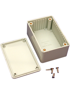 Hammond - 1591LGY - Plastic enclosure grey 56 x 35 mm ABS plastic, 1591LGY, Hammond