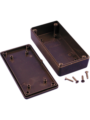 Hammond - 1591XXASBK - Plastic enclosure black 51 x 22 mm ABS plastic, 1591XXASBK, Hammond