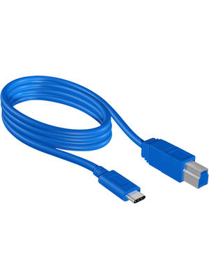 ICY BOX - IB-CB002 - USB 3.1 Cable 1.00 m blue, IB-CB002, ICY BOX