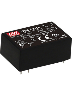 Mean Well - IRM-03-12 - Switching power supply 3 W 1 output, IRM-03-12, Mean Well