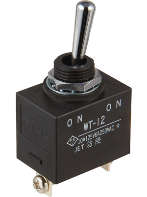 NKK - WT12T - Toggle switch, on-on, Screw Terminal, WT12T, NKK