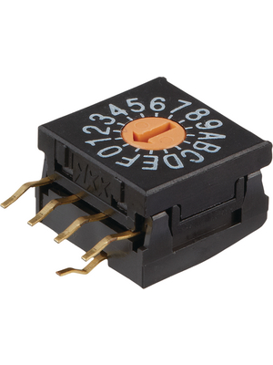 NKK - FR01FR16H-S - PCB coding switch HEX 4+1, FR01FR16H-S, NKK
