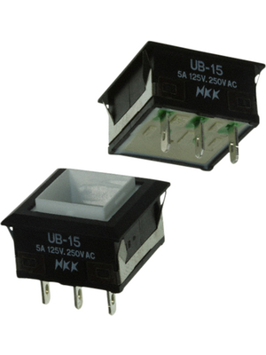 NKK - UB15KKW01N - Push-button contact block on-(on) 1P, UB15KKW01N, NKK
