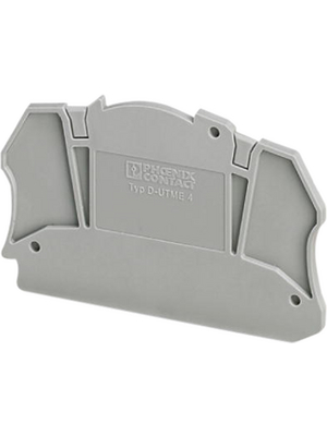 Phoenix Contact - D-UTME 4 - End plate, grey, D-UTME 4, Phoenix Contact
