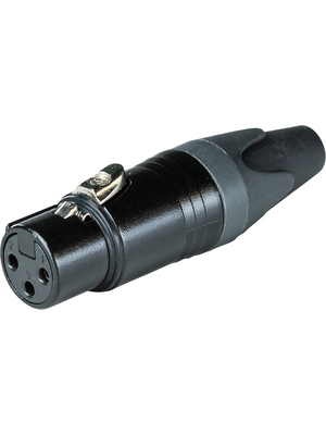 RND Connect - RND 205-00557 - XLR connector Female 3 N/A Soldering black, RND 205-00557, RND Connect