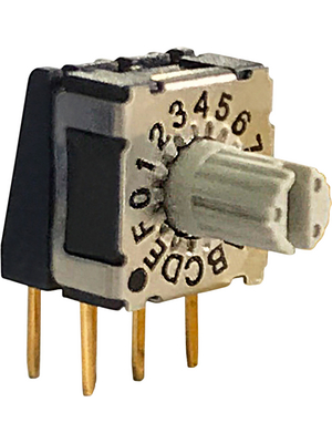 RND Components - RND 210-00156 - Rotary DIP switch HEX 3+3, RND 210-00156, RND Components