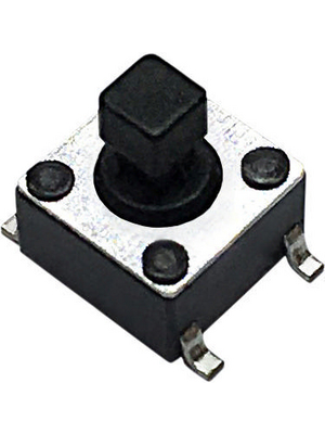 RND Components - RND 210-00206 - PCB Tactile Switch  PCB SQ. 2.4 mm 12 VDC 50 mA SMT, RND 210-00206, RND Components