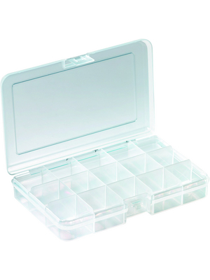 RND Lab - RND 550-00102 - Assortment Box, 15, transparent 165 x 112 x 31 mm, Polypropylene, RND 550-00102, RND Lab