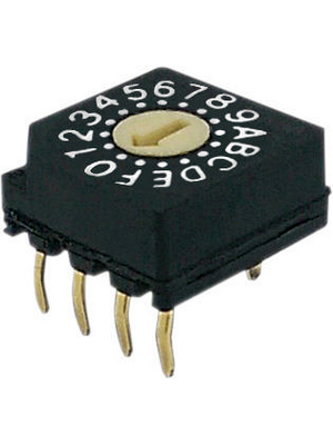 RND Components - RND 210-00086 - PCB coding switch HEX 4+1, RND 210-00086, RND Components