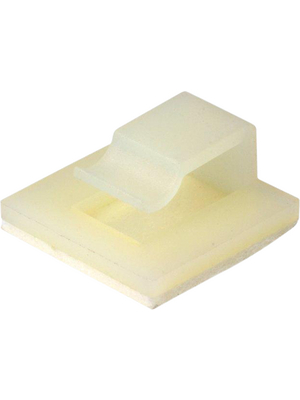RND Cable - RND 475-00475 - Self-adhesive clip natural Polyamide 6.6, RND 475-00475, RND Cable