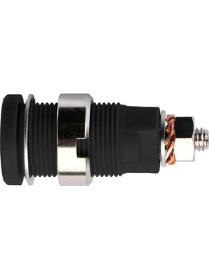 Schtzinger - SEB 6445 Ni / SW - Safety socket ? 4 mm black CAT III N/A, SEB 6445 Ni / SW, Schtzinger