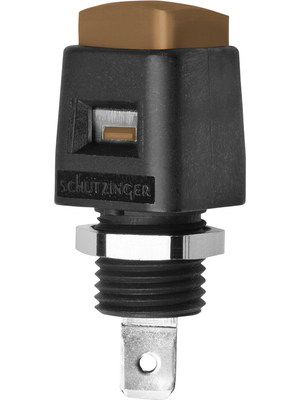 Schtzinger - ESD 498 / BR - Quick-release terminal ? 4 mm brown, ESD 498 / BR, Schtzinger