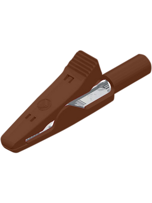 SKS Kontakttechnik - 930 319-105 - Crocodile clip ? 2 mm brown 30 VAC 60 VDC, 930 319-105, SKS Kontakttechnik