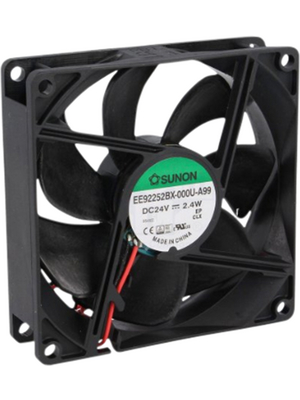 Sunon - EE92252BX-000U-A99 - Axial fan 92 x 92 x 25 mm 93.5 m3/h 24 VDC 2.4 W, EE92252BX-000U-A99, Sunon