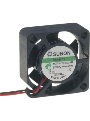Sunon - MC25101V2-A99 - Axial fan 25 x 25 x 10 mm 5.1 m3/h 12 VDC 0.45...0.52 W, MC25101V2-A99, Sunon